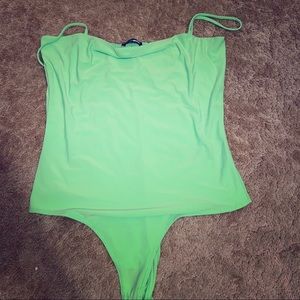 Fashion Nova Lime Neon Green Bodysuit